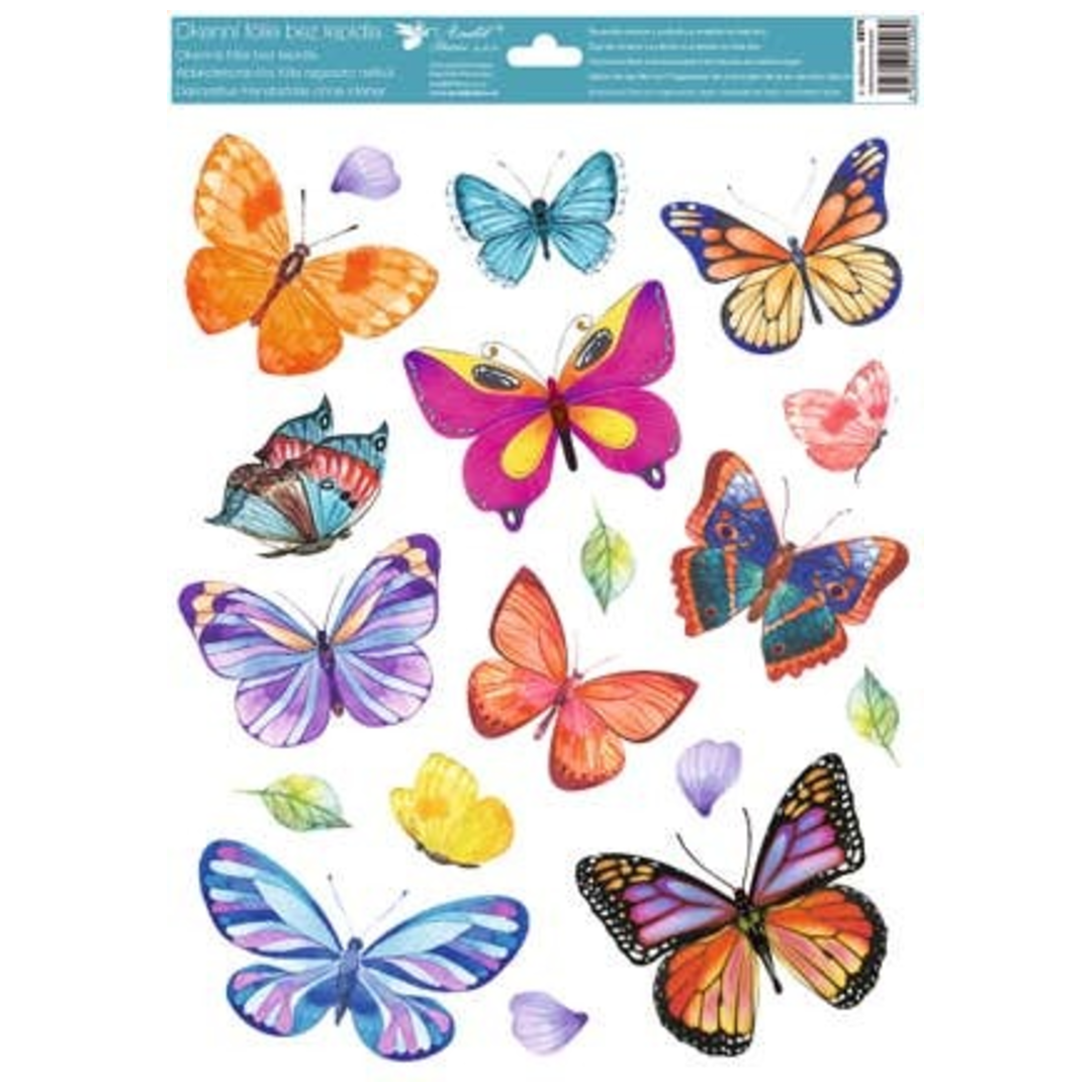 Anděl Přerov Okenní fólie barevní motýli 42x30 cm, různé druhy