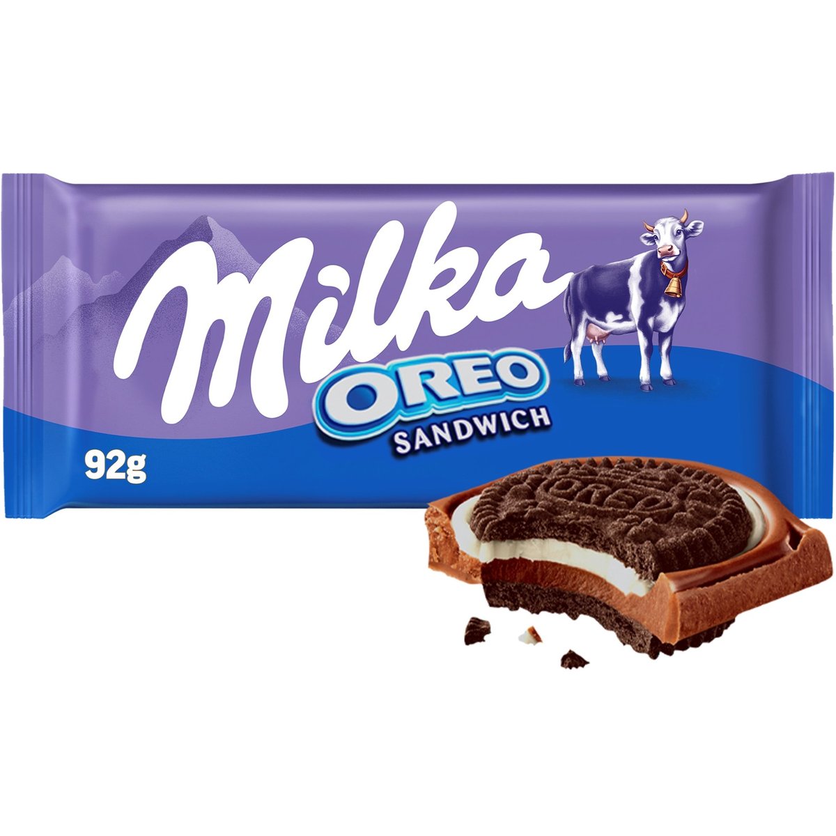 Milka Čokoláda Oreo Sandwich mléčná a sušenky