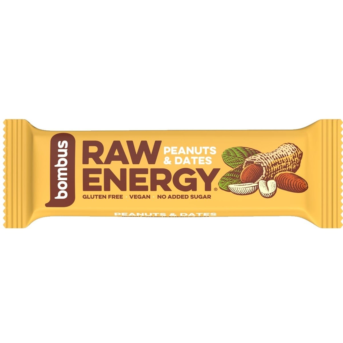 Bombus Raw energy peanuts & dates tyčinka