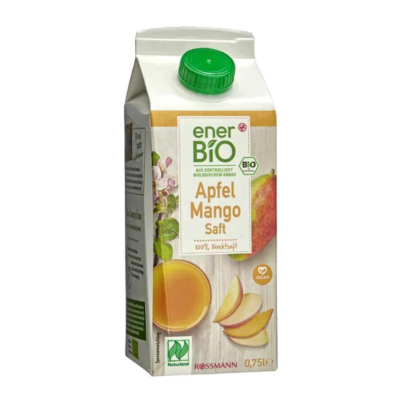enerBiO BIO ovocná šťáva jablko a mango, 750 ml