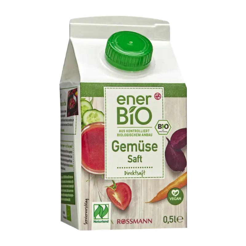 enerBiO BIO zeleninová šťáva, 500 ml