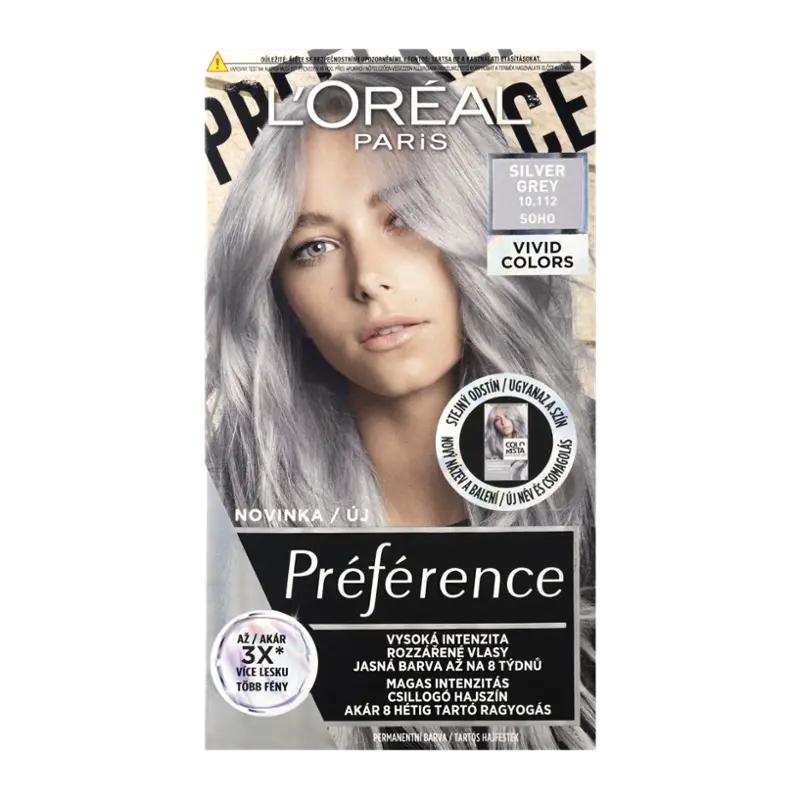 L'Oréal Barva na vlasy Préférence Vividis 10.112 silver grey, 1 ks
