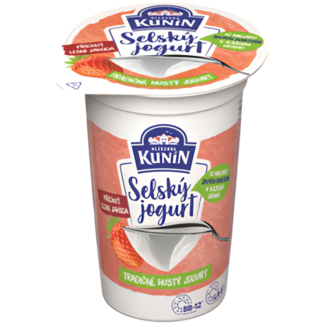 Mlékárna Kunín Selský jogurt s lesní jahodou