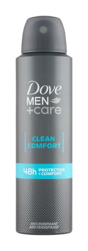 Dove Men Antiperspirant sprej Men+Care Clean Comfort, 150 ml