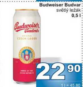 Budweiser Budvar světlý ležák 0,5l