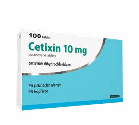 Cetixin 10 mg 100 tablet
