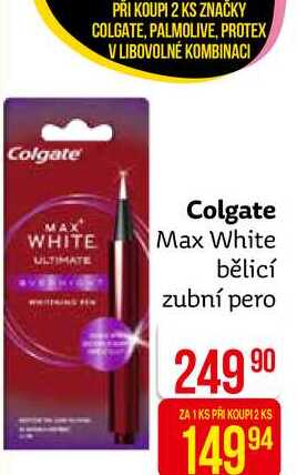 Colgate Max White bělicí zubní pero 