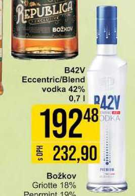 B42V Eccentric/Blend vodka 42%, 0,7 l