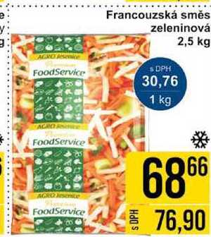 FoodService Francouzská směs zeleninová, 2,5 kg