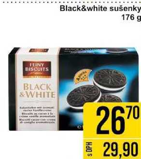 Black&white sušenky, 176 g 