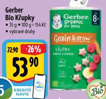 Gerber Bio Křupky, 35 g 