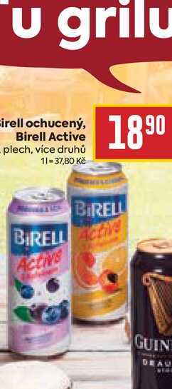 Birell Active - plech, více druhů 