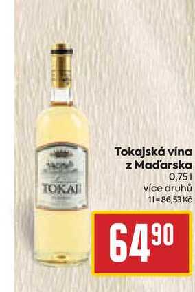 Tokajská vína z Maďarska 0,75l