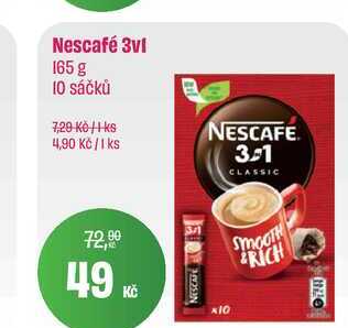 Nescafé 3vl 165 g 10 sáčků