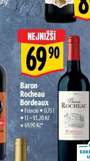  Baron Rocheau Bordeaux 0,75 l
