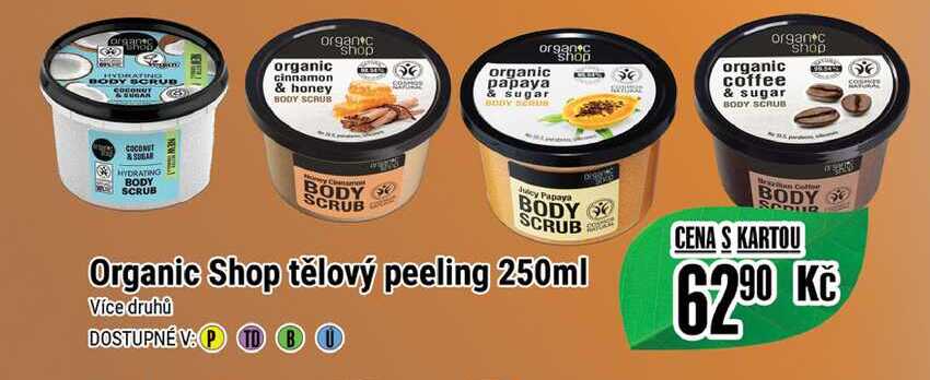Organic Shop tělový peeling 250ml  
