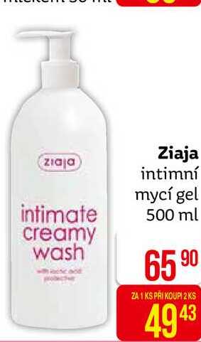 Ziaja intimní mycí gel 500 ml 