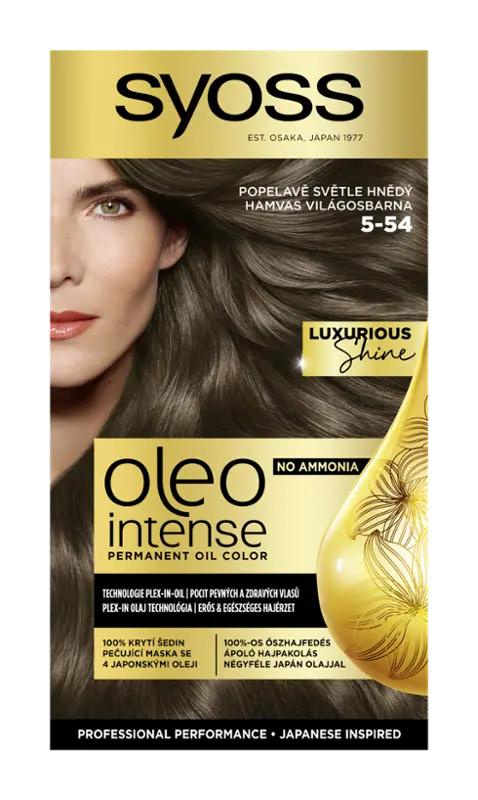 Syoss Barva na vlasy Oleo Intense 5-54 popelavě světle hnědá, 1 ks