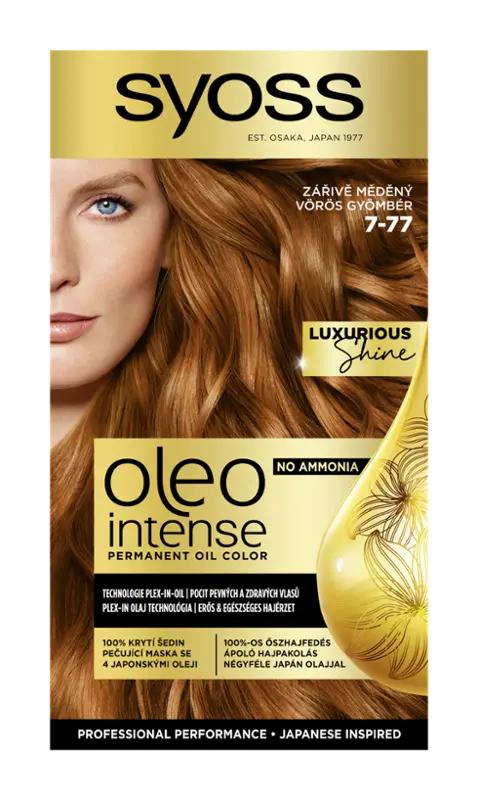 Syoss Barva na vlasy Oleo Intense 7-77 zářivě měděná, 1 ks