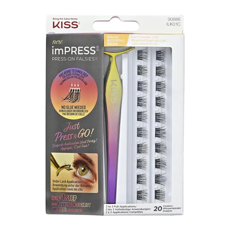 KISS Umělé trsové řasy imPRESS Press on Falsies Kit01, 1 ks