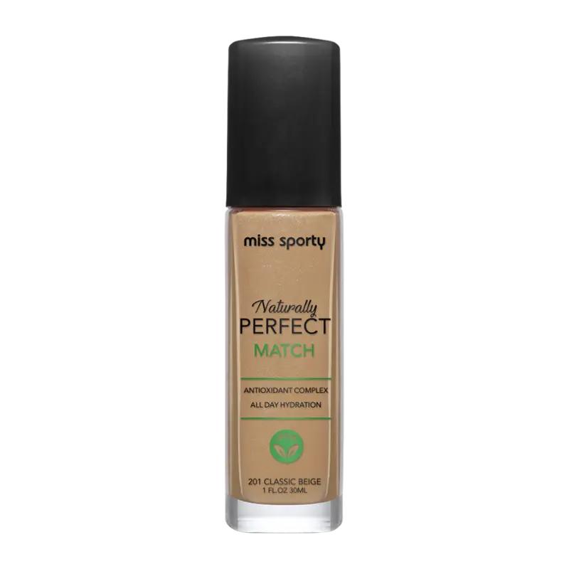 miss sporty Make-up Naturally Perfect Match 201 Classic Beige, 1 ks