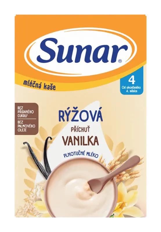 Sunar Mléčná rýžová kaše vanilková, 210 g