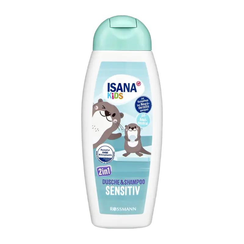 ISANA Kids Sprchový gel a šampon 2v1, 300 ml