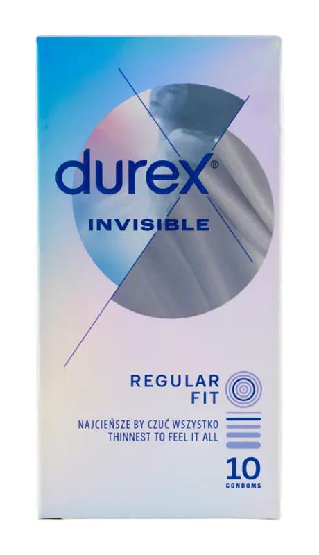 Durex Kondomy Invisible, 10 ks