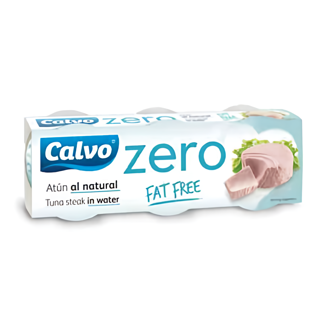Calvo Zero Tuňák ve vlastní šťávě Fat Free 3x65g