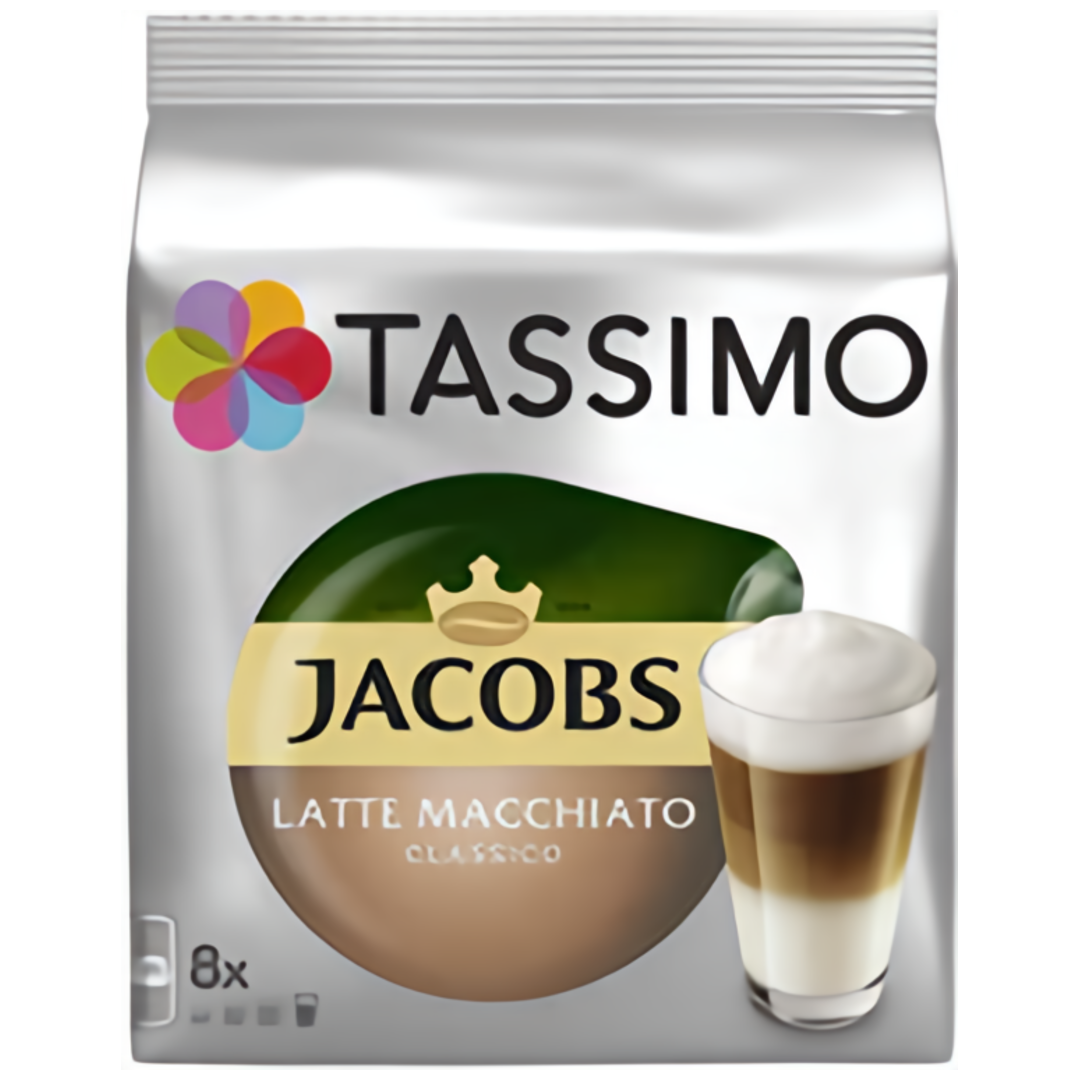 Tassimo Jacobs Latte Macchiato Classico kapsle (8+8 ks)