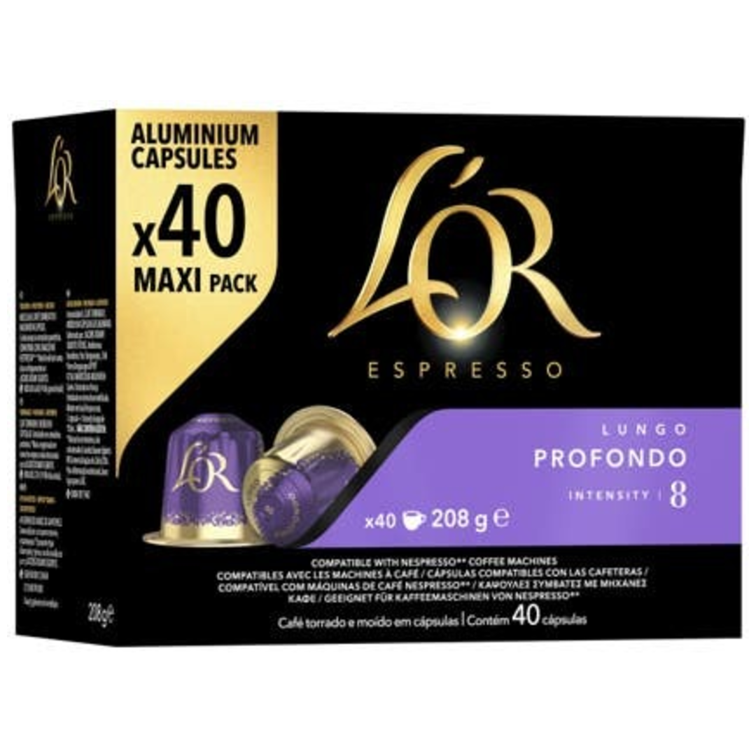 L'OR Espresso Lungo Profondo (kapsle pro Nespresso®*) XXL balení