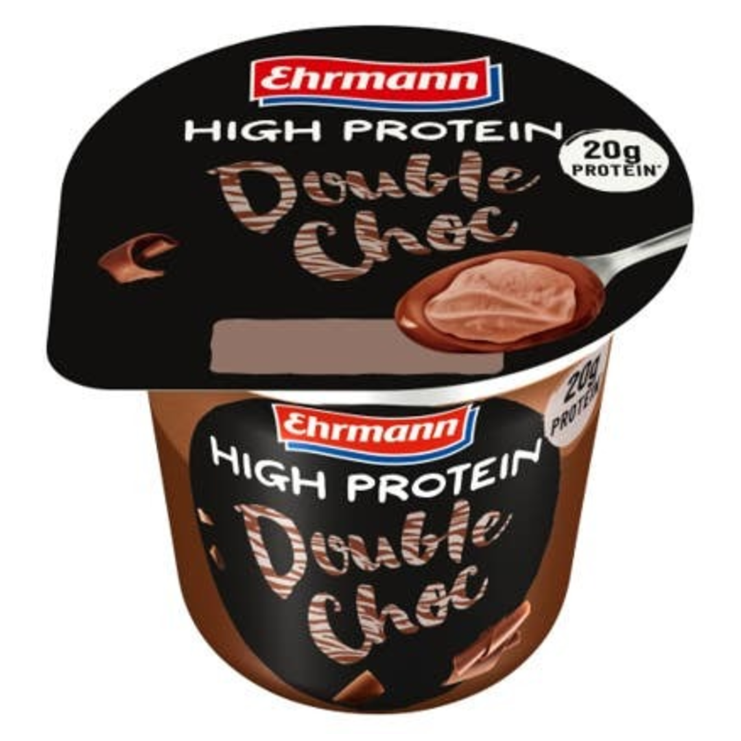 Ehrmann High Protein Pudding & Topping Double Choc