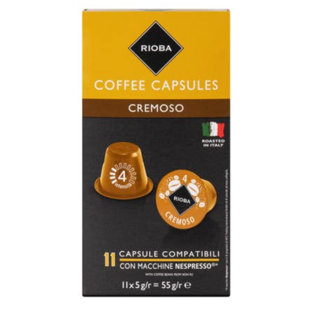 Rioba Espresso Cremoso kávové kapsle 11x5g