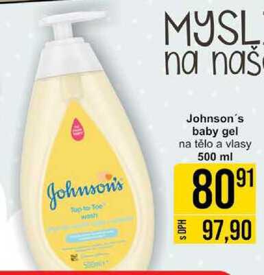 Johnson's baby gel na tělo a vlasy, 500 ml 
