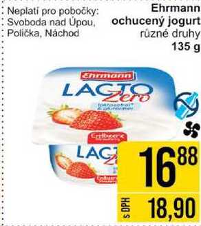 Ehrmann ochucený jogurt různé druhy, 135 g 