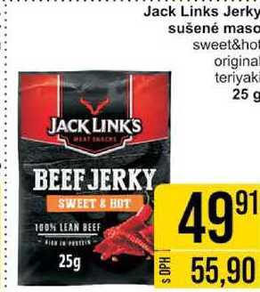 Jack Links Jerky sušené maso sweet&hot, 25 g