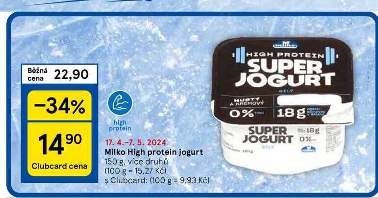 Milko High protein jogurt