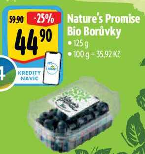 Nature's Promise Bio Borůvky, 125 g
