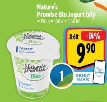 Nature's Promise Bio Jogurt bílý, 150 g