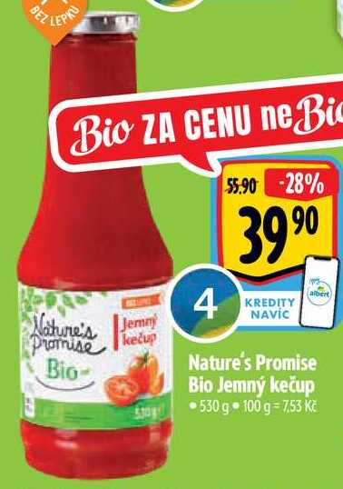 Nature's Promise Bio Jemný kečup, 530 g