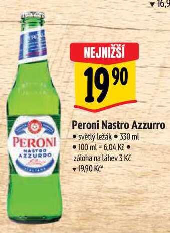 Peroni Nastro Azzurro, 330 ml