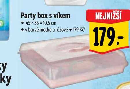 Party box s víkem • 45 x 35 x 10,5 cm 