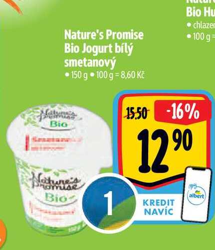   Nature's Promise Bio Jogurt bílý smetanový • 150 g  