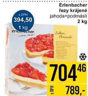 Erlenbacher řezy krájené jahoda+podmáslí, 2 kg