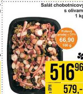 Salát chobotnicový s olivami, 1 kg 