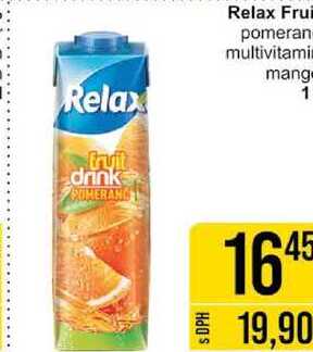 Relax Fruit pomeranč, 1 l