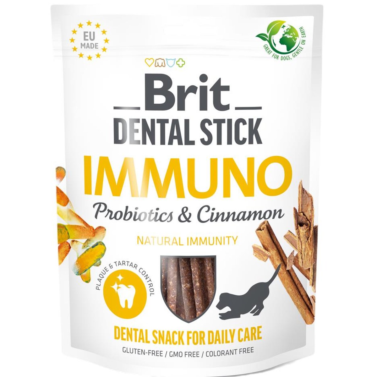 Brit Dental Stick Immuno with Probiotics & Cinnamon pro psy