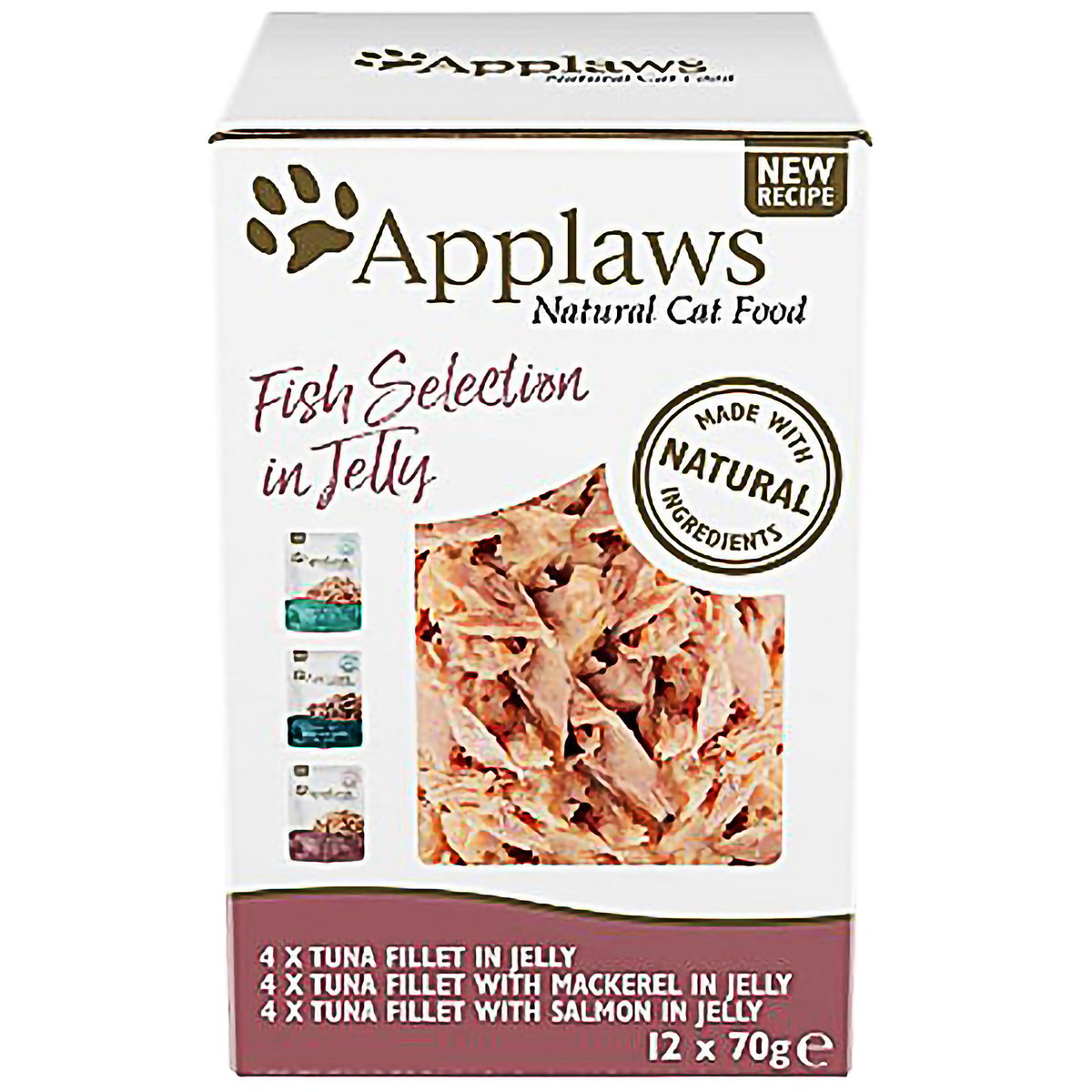 Applaws Cat Jelly kapsička rybí pro kočky multipack (12×70 g)