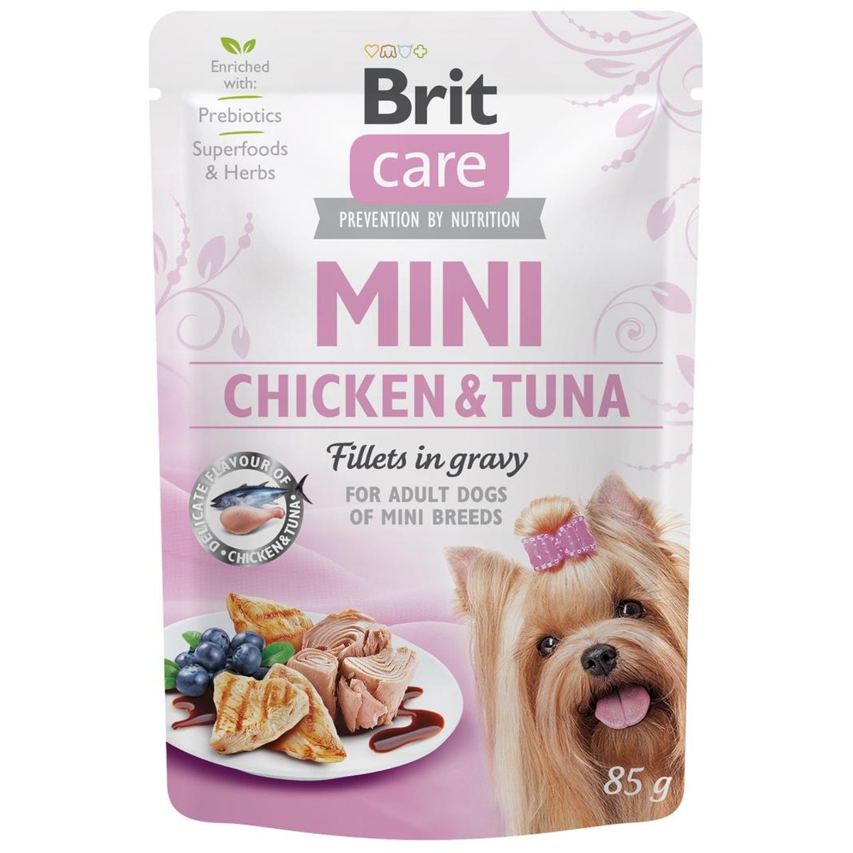 Brit care Mini Krmivo pro malé psy – kuřecí a tuňák ve šťávě