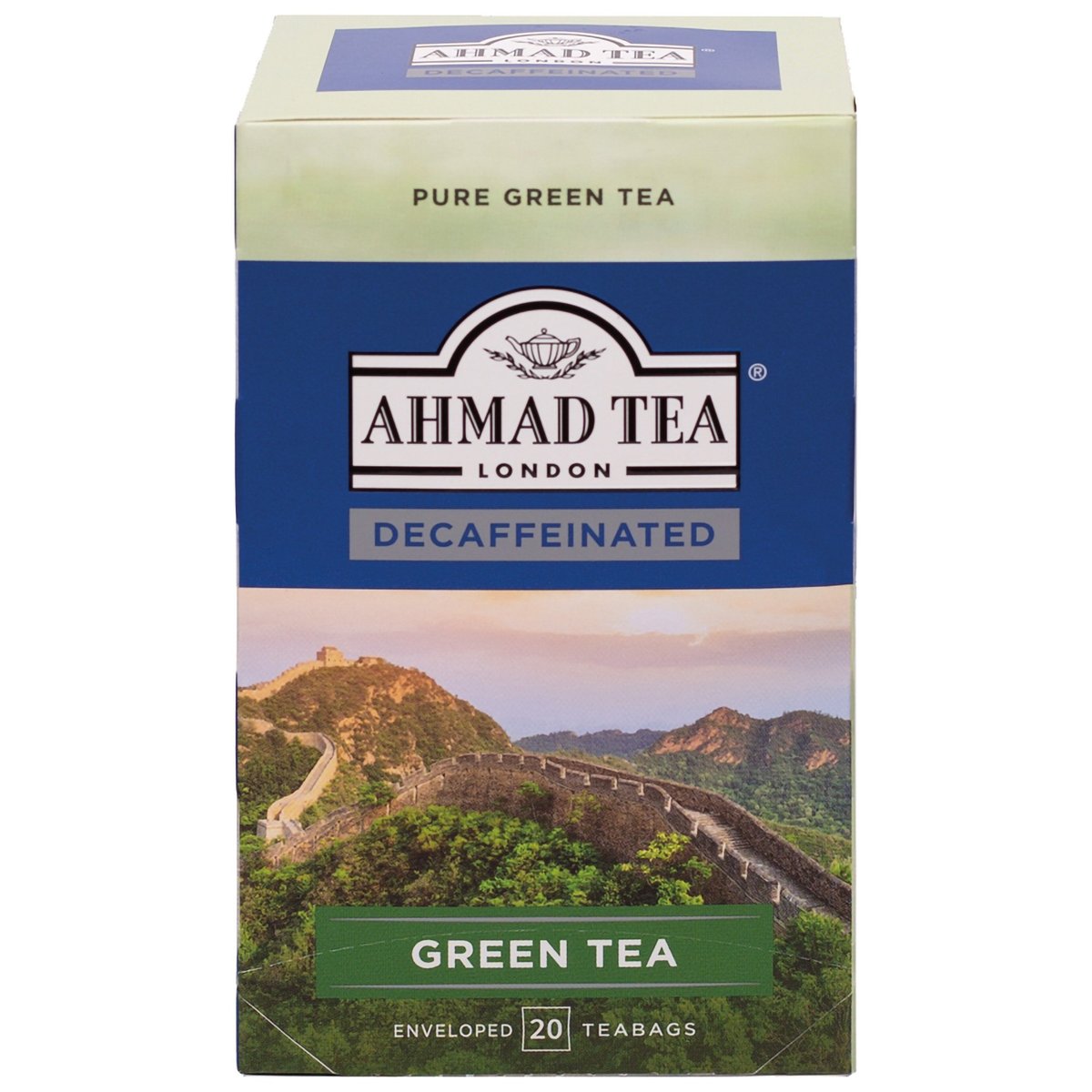 Ahmad Tea Zelený čaj bez kofeinu (20x1,5g)